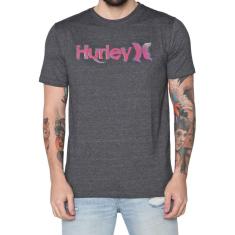 Imagem de Camiseta Hurley Silk O&O Smoke Masculina  Mescla