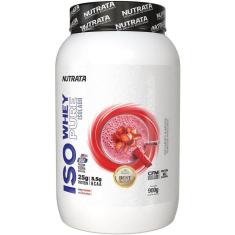 Imagem de Iso Whey Pure Isolado Stramberry 900g - Nutrata