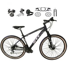 Imagem de Bicicleta Aro 29 Gti Roma Shimano Altus 24v Freio Disco Hidráulico Garfo Trava - Preto-cinza Tam.17