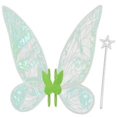 Imagem de Fantasia Fairy Wings para adultos e meninas, verde - quescu