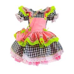 Imagem de Vestido Festa Junina Candinha Menina Para Bebê Com Bolsinha - Fantasia