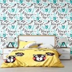 Imagem de Papel de Parede Adesivo I Love You N012057 Rolo 0,58x3M