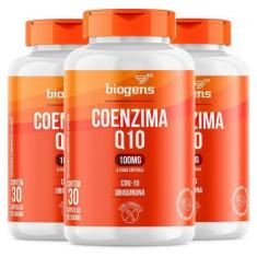 Imagem de Biogens Kit 3X Coenzima Q10 100Mg, 30 Cápsulas, Coq-10, Ubiquinona