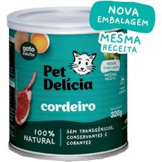Imagem de Ração Úmida Pet Delícia Cordeiro para Gatos Adultos - 320 g