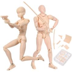 Imagem de Bonecos de ação abrobroki Body-Kun dx e Body-Chan dx pvc 14,5 cm