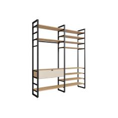 Imagem de Guarda-Roupa Closet Modulado Industrial Philly 1 gv Cedro e Off White 197 cm