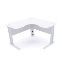 Imagem de Mesa para Escritório em L Estação de Trabalho ETP1515 Maxxi Pandin Móveis Branco