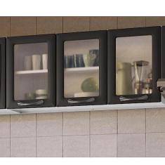 Imagem de Armário em Aço 120cm 3 Portas com Vidro New Premium Itatiaia