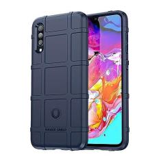 Imagem de Capa de telefone para Samsung Galaxy A70, fibra de carbono refinada, anti-queda, anti-impressões digitais, proteção total de 360°