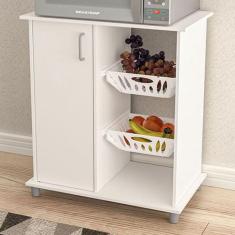 Imagem de Armário de Cozinha para Micro-Ondas com Fruteira Planaltina 1 Porta Br