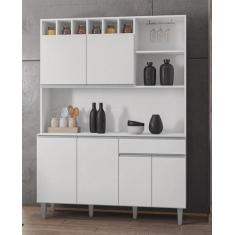 Imagem de Armário Para Cozinha Kit Alice Ambiente Branco Ajl