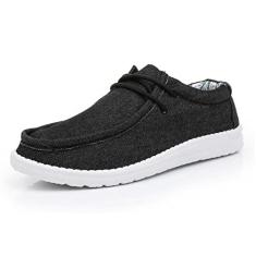 Imagem de Cull4U Tênis feminino UltraFun de cano baixo, Preto/Jeans, 35