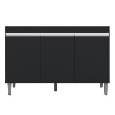 Imagem de Balcão Para Pia Manu 120 Cm Preto Ajl