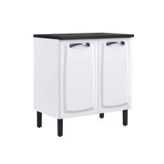 Imagem de balcão de cozinha com tampo new premium 2 pt branco