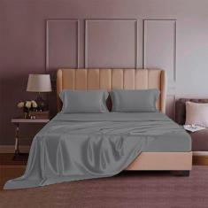 Imagem de Jogo De Cama Solt King 600 Fios Bambu Fios Bulgari 3 pçs - Casa di Val