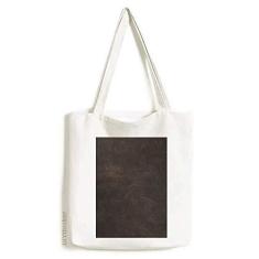 Imagem de Bolsa de lona de couro preto com design abstrato bolsa de compras casual