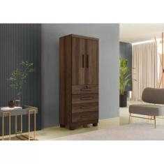 Imagem de Guarda Roupa New Maia Com 4 Gavetas E 2 Portas - Benetil - Imbuia - Be