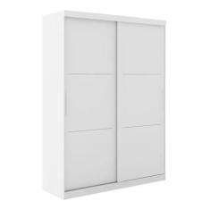 Imagem de Guarda roupa casal prático sem espelho branco - village móveis