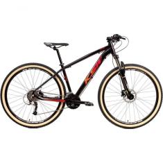 Imagem de Bicicleta Aro 29 Ksw Xlt 27v Freio Hidráulico K7 Garfo Trava Pneu Faixa - Preto/vermelho/laranja Tam.19