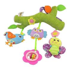 Imagem de Brinquedos de atividade do bebê brinquedos infantis para berço e carrinho de bebê de pelúcia jogando carro de brinquedo 0 12 meses