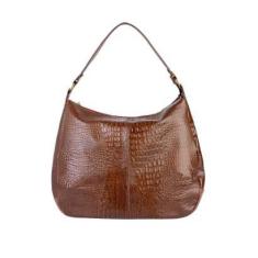 Imagem de Bolsa saco grande de couro croco Carla-Feminino