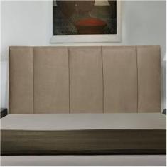 Imagem de Cabeceira Dona Casal 193 Cm Sued Bege- Italian Flex