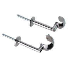 Imagem de Kit suporte Teto Simples 19mm Cromado ( Alumínio )