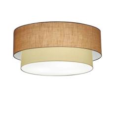 Imagem de Plafon Para Sala de TV Cilíndrico TV-3063 Cúpula Cor Palha Bege