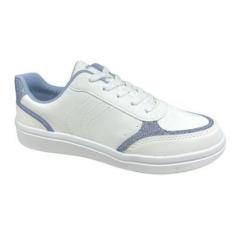 Imagem de Tênis Casual Mississipi Com Brilhos Mi811 Branco Azul-Feminino