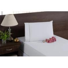 Imagem de Jogo De Lençol 2 Peças Liso Ponta Palito 100% Algodão 200 Fios Várias