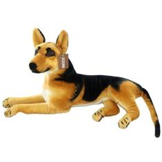 Imagem de JESONN Realista Animais de pelúcia Cão Pastor Alemão Brinquedos de pelúcia (23,6 polegadas)