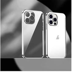 Imagem de Estojo macio transparente folheado para iPhone 13 Pro Max 12 11 XR X XS Max 8 7 Plus 13Pro 14 Capa protetora ultrafina à prova de choque, T6, para iPhone 13 Pro