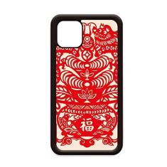 Imagem de Capa com estampa de folha de peixe dragão vermelho China para iPhone 12 Pro Max para Apple Mini Mobile Case Shell