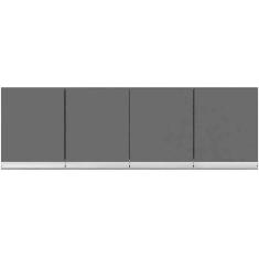 Imagem de Armário Aéreo Cozinha Adriana 4 Portas 150 Cm Preto