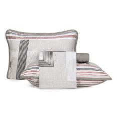 Imagem de Jogo Cama Lençol Casal Malha Altenburg Crossline Cinza