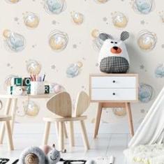 Imagem de Papel De Parede Adesivo Infantil Estrela N02183 Rolo 0,58X3M