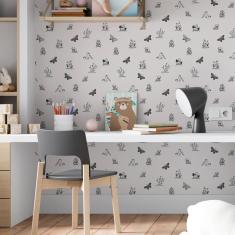 Imagem de Papel De Parede Adesivo Jardim Minimalista N06089 0,58X3,00M