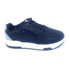 Imagem de Tênis Casual Molekinho Elástico Zíper Preto/Cinza - 40646-Masculino