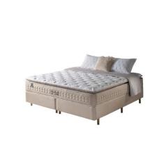 Imagem de Cama Box Queen Fendi + Colchão Molas Ensacadas Macio Cincinnati Pillow