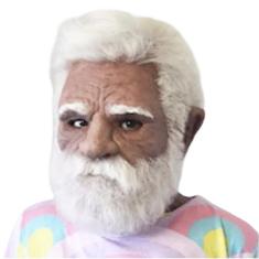 Imagem de Máscara De Vovô Realista Barba Cabelo Grisalho Texturizado