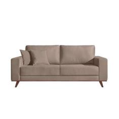 Imagem de Sofá 3 Lugares Lombok Veludo Marrom - Mobly