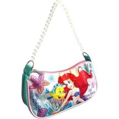 Imagem de Bolsa de ombro feminina licenciada pela Disney com alça de contas, Multicor