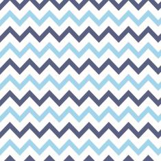 Imagem de Papel De Parede Lavável Chevron Triangulares Azuis 3M