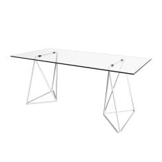 Imagem de Mesa De Escritório Cavalete Arame Bela Vista Branco New Green - Branco