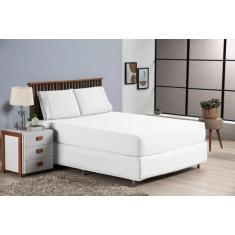 Imagem de Jogo De Lençol Cama Queen 3 Peças Percal 400 Fios Ponto Palito - Calla