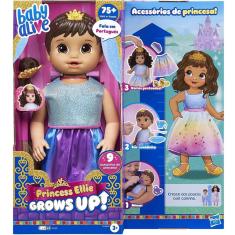 Imagem de Boneca Baby Alive Princesa Ellie Grows Up Morena Hasbro