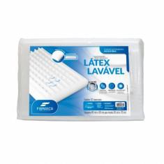 Imagem de Travesseiro Látex Lavável Plus Sintético - P/ Fronhas 50X70 Cm - Fibra