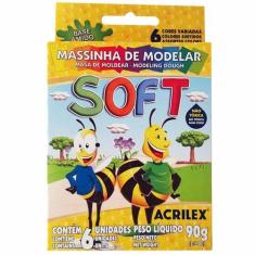 Imagem de Massinha De Modelar 6 Cores Soft Acrilex