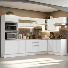 Imagem de Armário de Cozinha Completa de Canto 100% Mdf 448cm Smart Madesa 01