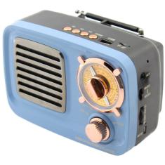 Imagem de Caixa De Som Bluetooth Usb Sd Rádio Fm Azul El309bt